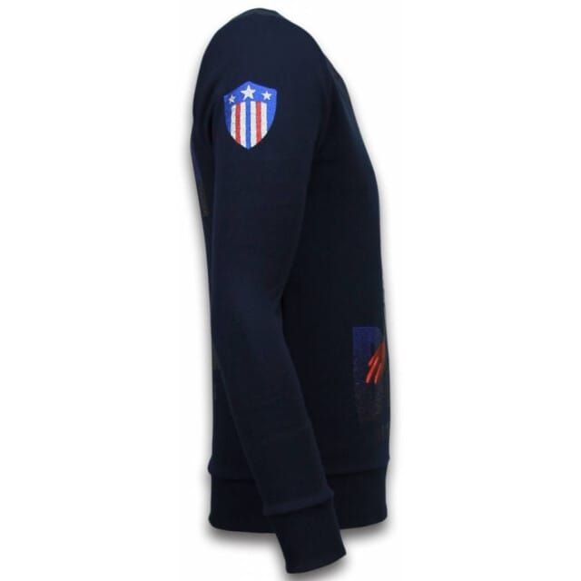 Local Fanatic Captain duck rhinestone sweater