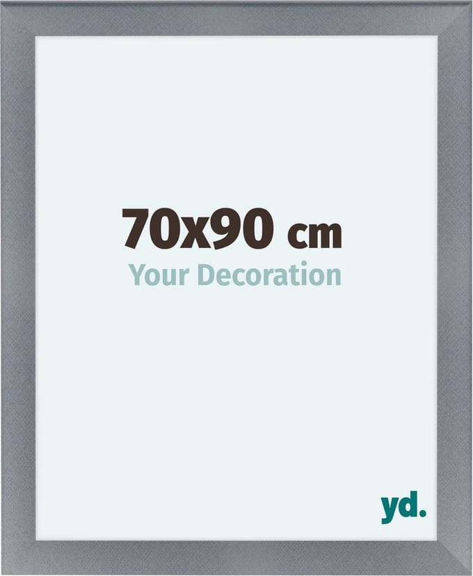 Your Decoration - Fotolijst 70x90 cm - MDF - Aluminium Geborsteld - Como