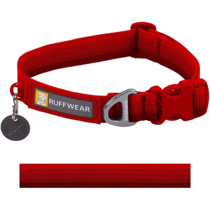 Ruffwear Front Range Collar - Hondenhalsband - Rood 36-51 Cm