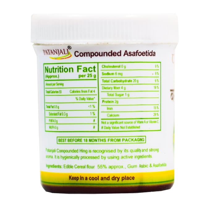 Asafoetida (25 gr), Asafoetida, Patanjali 5x25 g