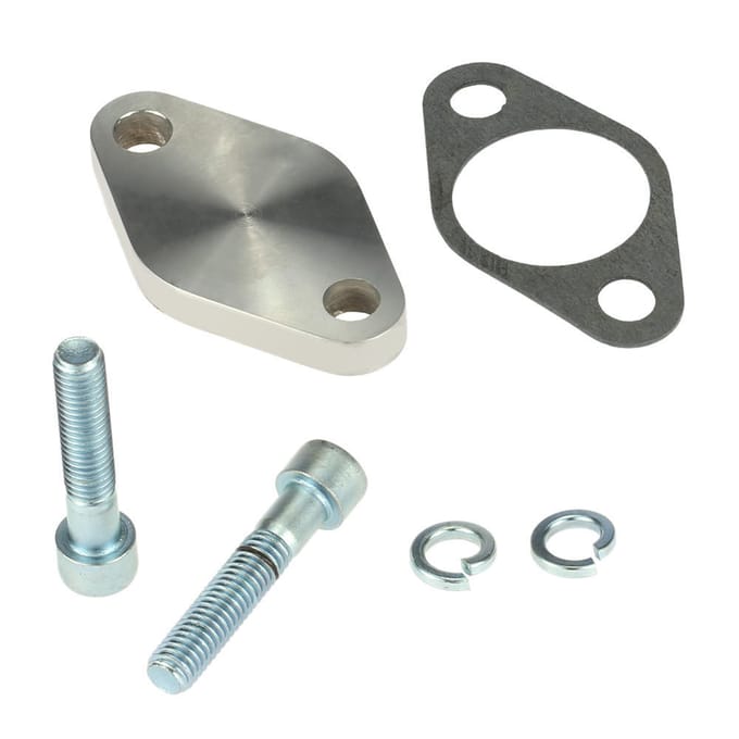 Kit de plaques de bloc d'obturation de vanne EGR de 8mm avec joint pour BMW E53 E65 E66 E38 E39 E46 E90 argenté