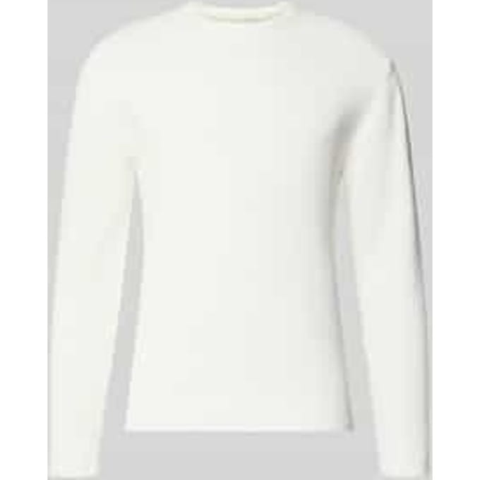 regular fit gebreide pullover van katoenmix