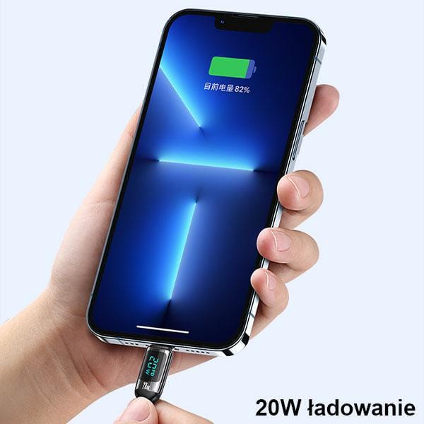 USAMS U78 - USB-C naar Lightning Kabel - 20W Snelladen - 1.2m - Wit