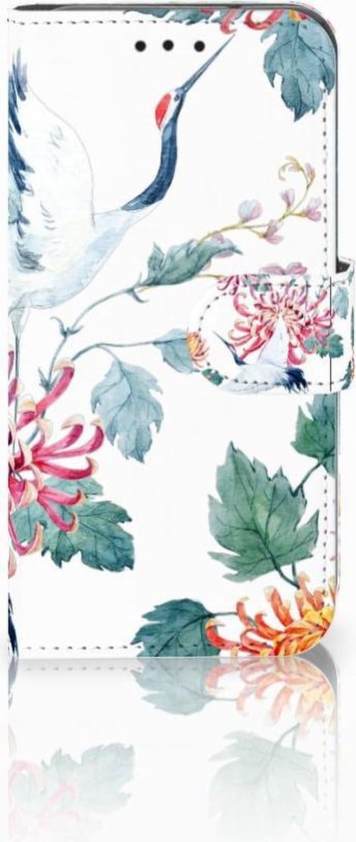Samsung Galaxy S10e Telefoonhoesje met Pasjes Bird Flowers