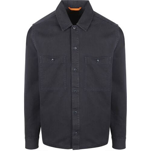 BOSS Overshirt Locky Donkerblauw (navy) - Maat L - Heren