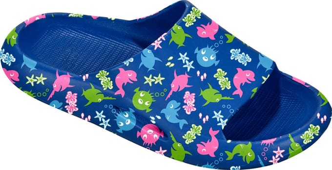 BECO-SEALIFE® badslippers voor kinderen - blauw - maat 24-25