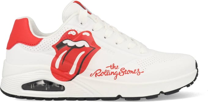 Skechers Uno - Rolling Stones Single! Sneakers Laag - wit
