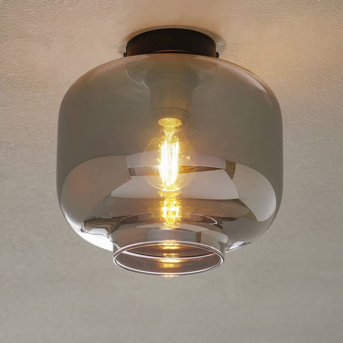Näve Glas-plafondlamp Vaso