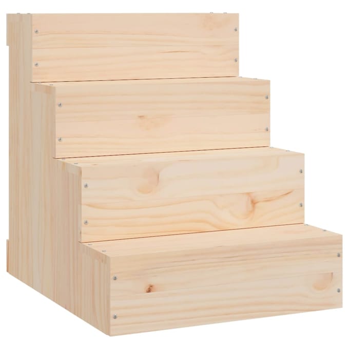 vidaXL - Huisdierentrap - 40x49x47 - cm - massief - grenenhout