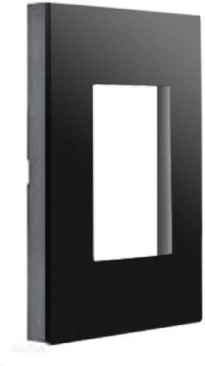 Afdekraam Enkel - Frame Schakelaar - Elektrische Installatie - 1 Element - Standaard - Donker