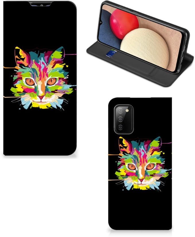 Samsung Galaxy M02s | A02s Magnet Case Cat Color