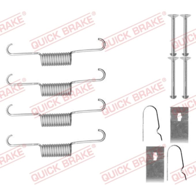 Toebehorenset, parkeerremschoen QUICK BRAKE 105-0884