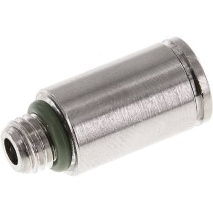 6mm x M 7 Messing Insteekfitting Buitendraad FKM [2 Stuks]