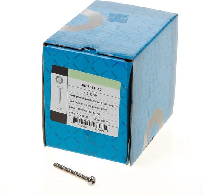 Kelfort Plaatschroef roestvaststaal ck 4.8x50 philips