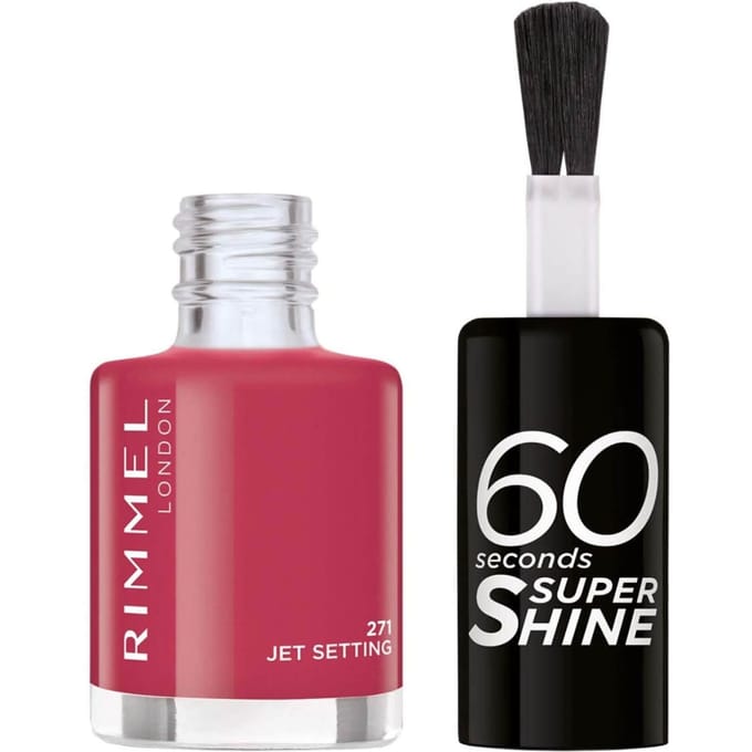 Rimmel 60 Seconds Super Shine Nail Polish 8ml (Various Shades) - 271 Jet Setting