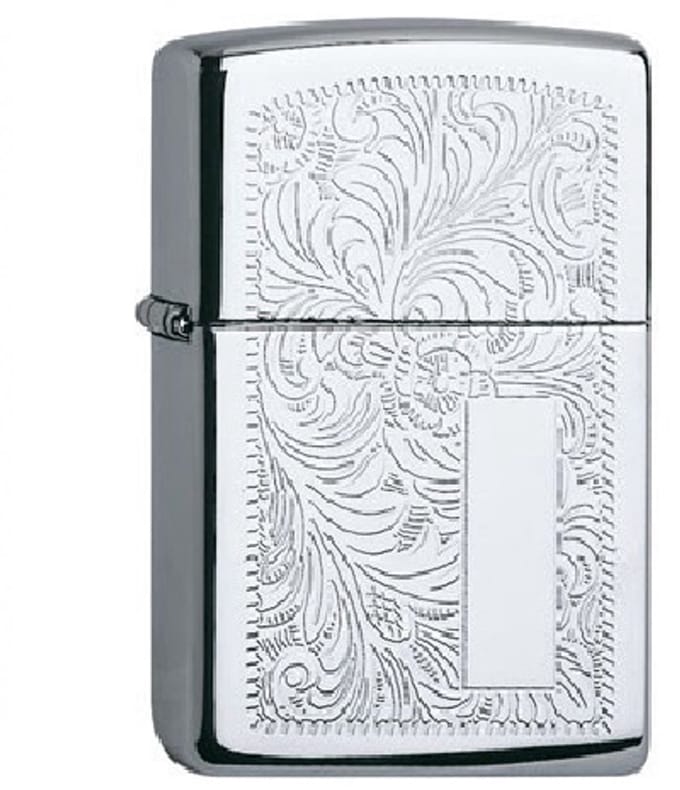 Elektrische Zippo Arc aansteker regular venetian chroom - Oplaadbare Zippo