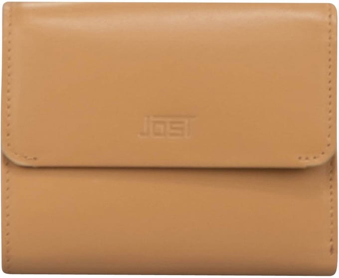 JOST Leren portemonnee Arva Slg Wallet Latte Lichtbruin