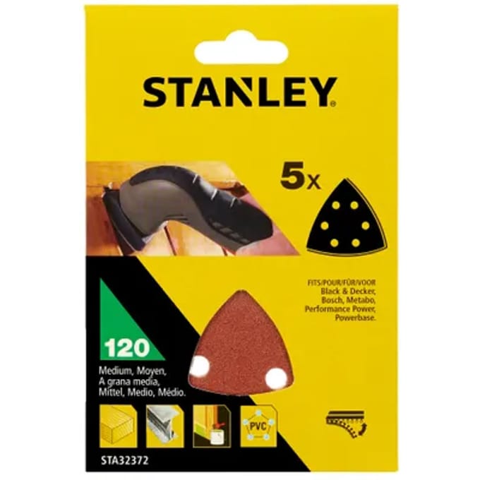 Stanley Schuurpad Quick Fit - K120 - 5 Stuks