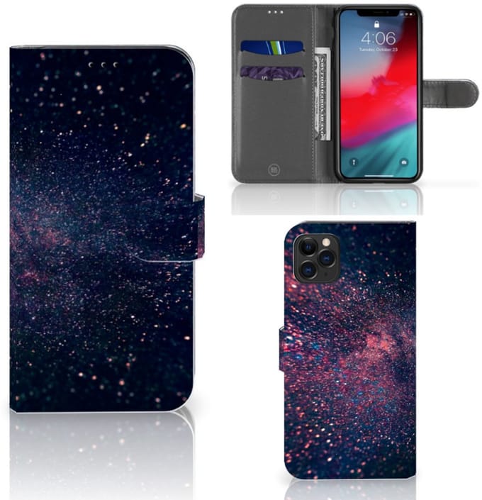 Apple iPhone 11 Pro Max Book Case Stars