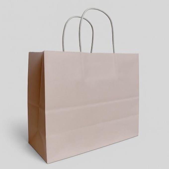 Papieren Draagtas 24x11x21cm Licht Roze