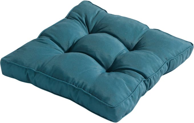 Madison - Florance Zitkussen Panama Sea Blue - 47x47 - Blauw