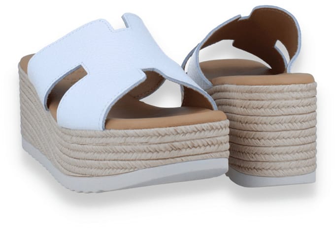 Oh! My Sandals Dames Slipper | Wit | Maat: 40
