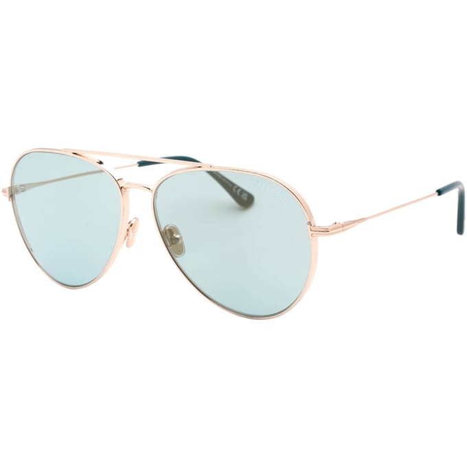 Tom Ford Ft0996 28X glanzende rosegouden zonnebril