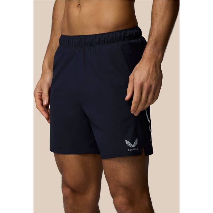 Heren Apex 6" Short Met Binnenslip - Marineblauw
