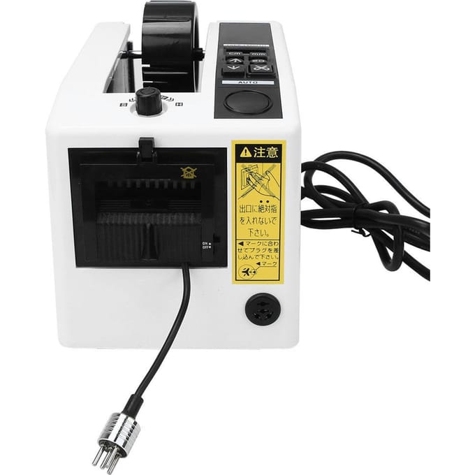 Distributeur de Ruban Adhésif Automatique Manuel Automatique Électrique Coupeur de Ruban Adhésif Machine à Découper Prise UE 220V black