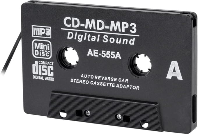 Inne Adapter - Cassetteadapter - Universeel - Compact - Hoge Kwaliteit