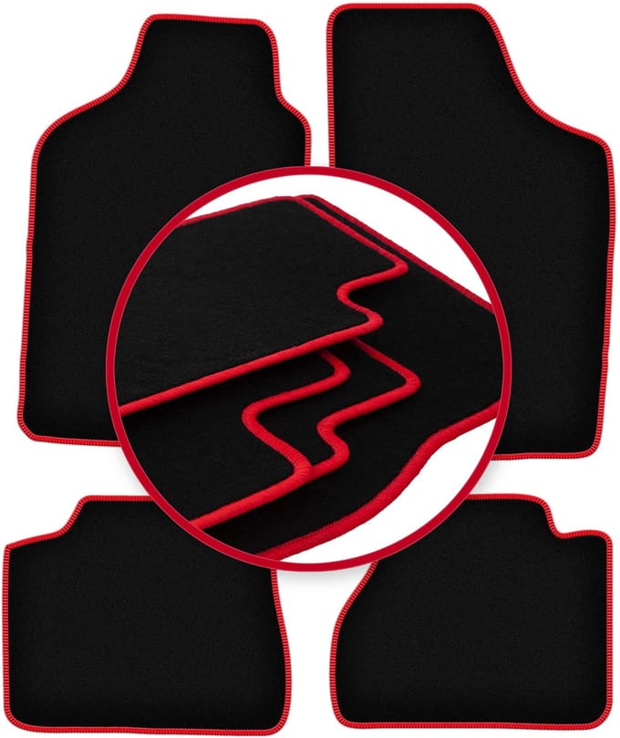 CARLUX-RED automatten voor: Nissan Micra K10 hatchback (1983-1991)