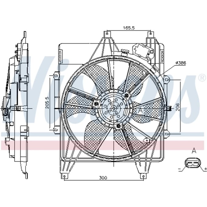Koelventilatorwiel, motorkoeling NISSENS 85882