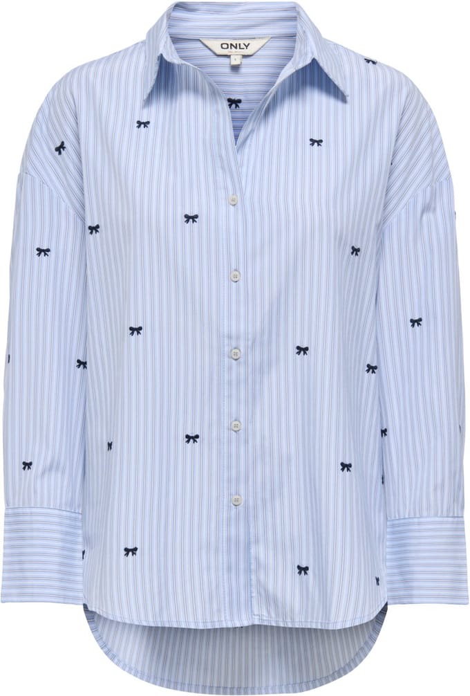 Regular fit overhemdblouse met all-over motief model 'OREGON'