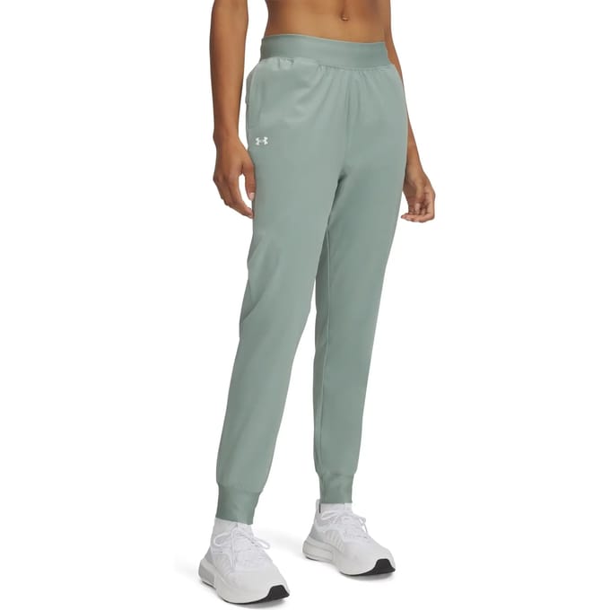 Under Armour Rival Hi Rise Woven Broek Groen XS / Regular Vrouw