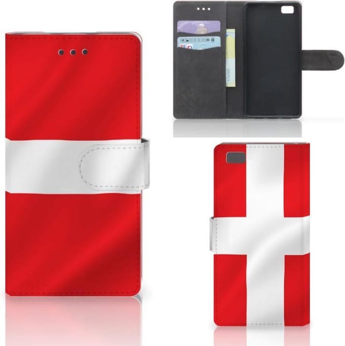 Book Case voor Huawei Ascend P8 Lite Bookstyle Case Denemarken