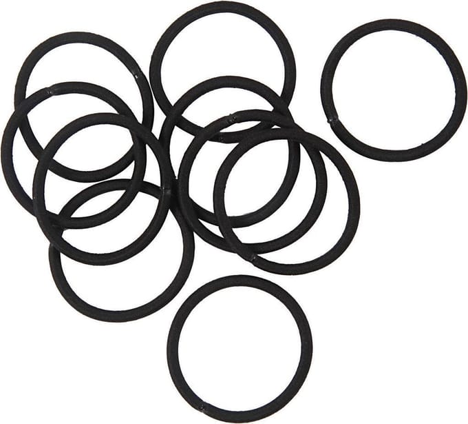 Haarelastiek, d 45 mm, zwart, 10 stuk/ 1 doos