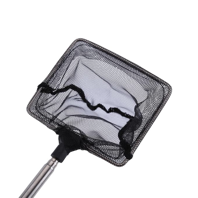Vissenkom Aquarium Accessoires Net Mini Verstelbaar Telescopisch Vissen Garnalen Schepnet Type 1 gray
