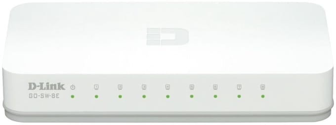 D-Link GO-SW-8E - Netwerkswitch - Unmanaged - Wit