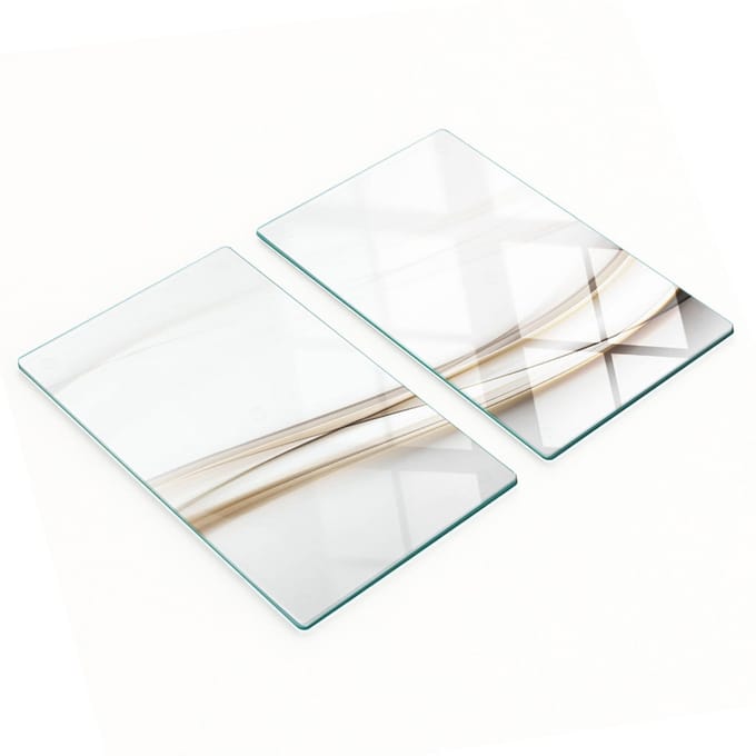 Multifunctionele decoratieve glazen panelen met abstracte golven, 2x30x52 cm