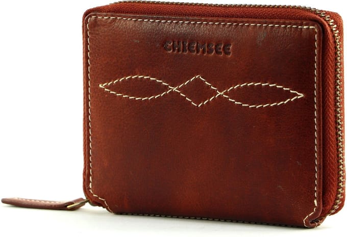 CHIEMSEE Leren Portemonnee Leather Wallet Brown Bruine