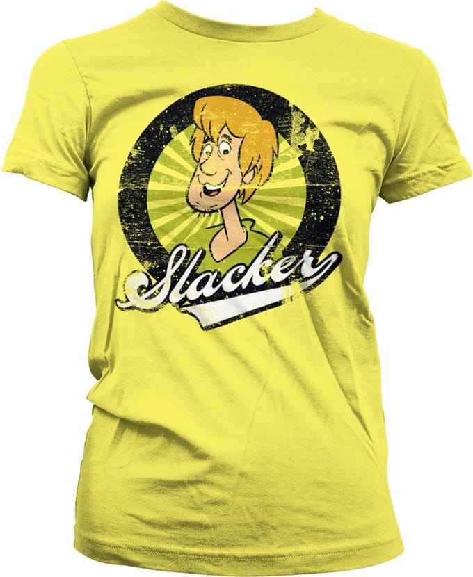 Scooby Doo Shaggy The Slacker Girly Tee dames-T-shirt geel