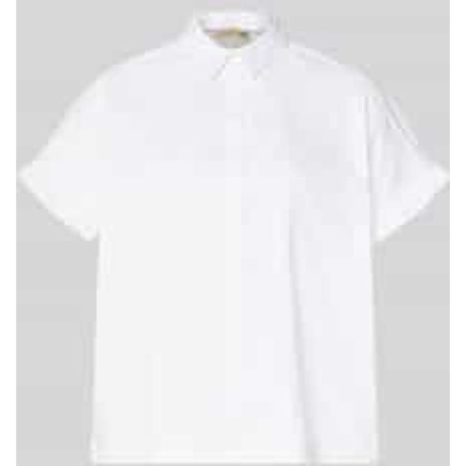 regular fit blouse met blinde knoopsluiting