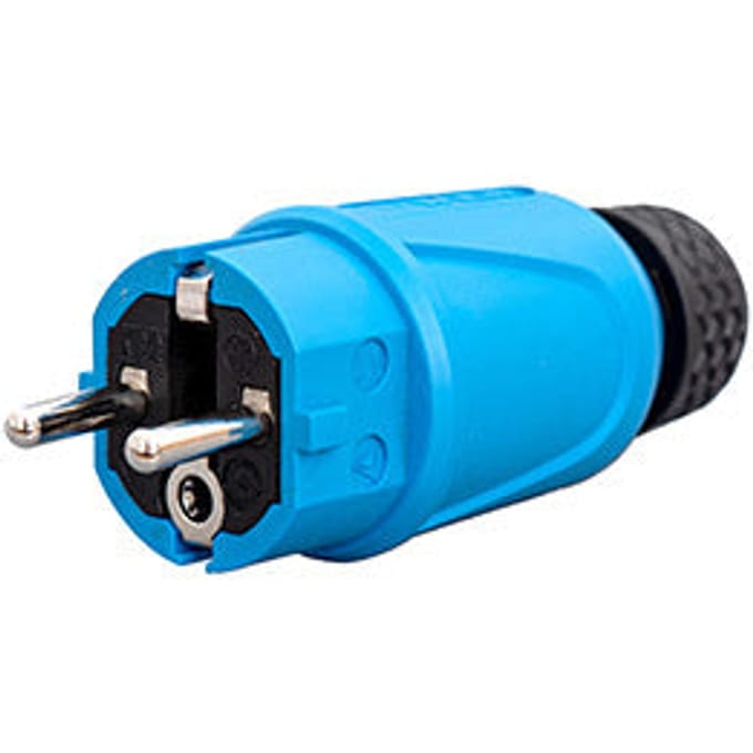 Zware krachtstroomstekker 16A met IP44-bescherming - PWS161KB [2 stuks]