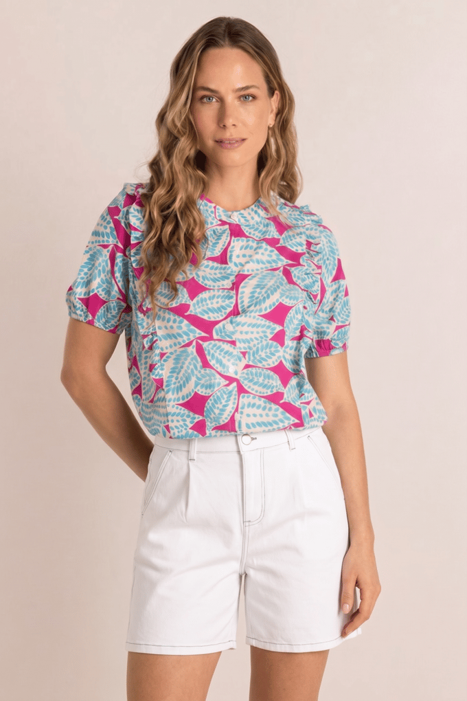 IVY BEAU Pixie Tops - Off White/Multi-C - maat 44