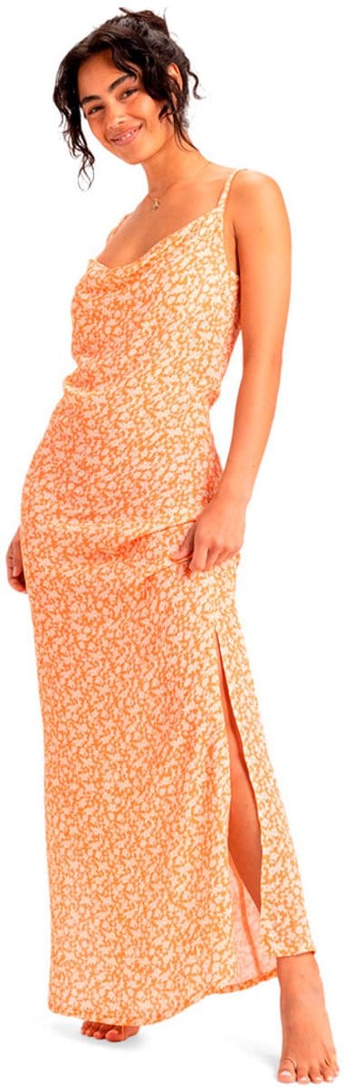 Roxy Erjwd03912 Mouwloze Jurk Oranje M Vrouw