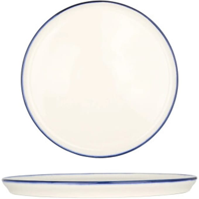 Bonna Dessertbord - Linea Blue - Porselein - 22 cm - set van 6