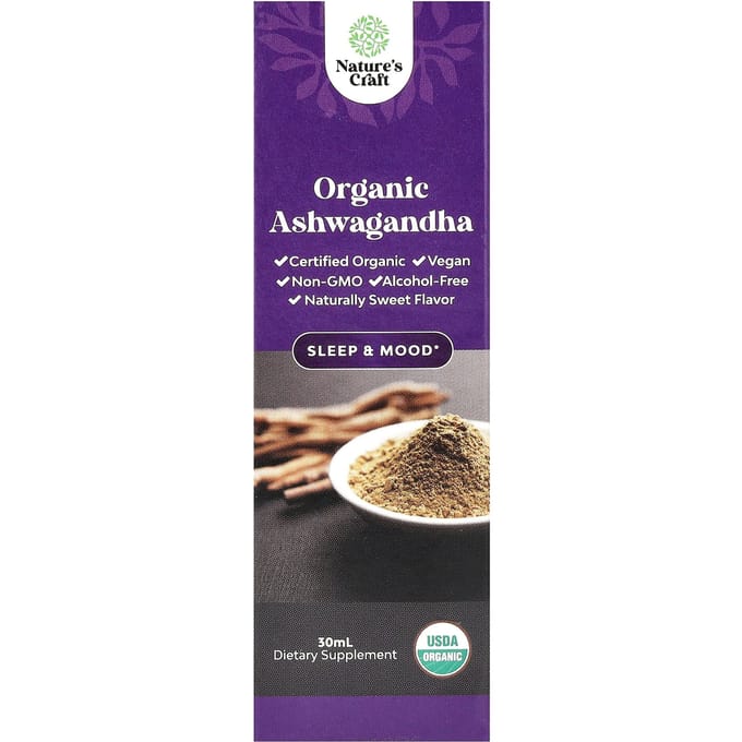 Nature's Craft, Biologische Ashwagandha, 30ml