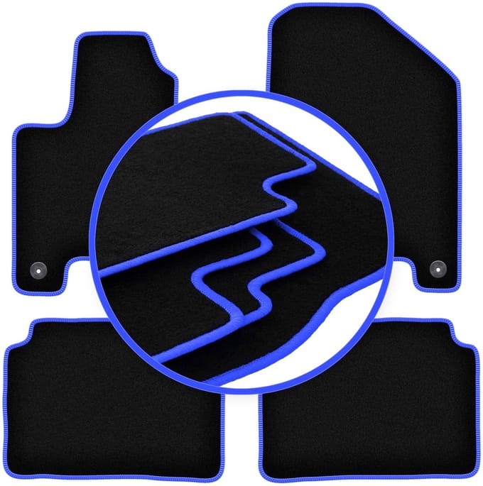 CARLUX-BLUE automatten voor: Kia Soul EV hatchback (2013-2019)