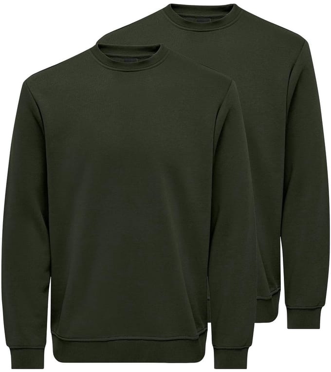 Only & Sons Heren sweatshirt 2 pack Connor