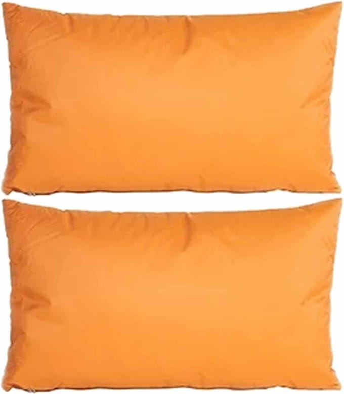 Anna's collection buitenkussens - 2x - oker geel - 30 x 50 cm - binnen/buiten